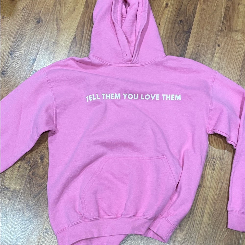 Pink Hoodie with Inspirational Text